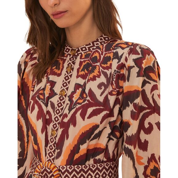 FARM Rio Toucans Scarf Cream Mini Dress, Size M, NWT 🇧🇷 - Picture 4 of 12